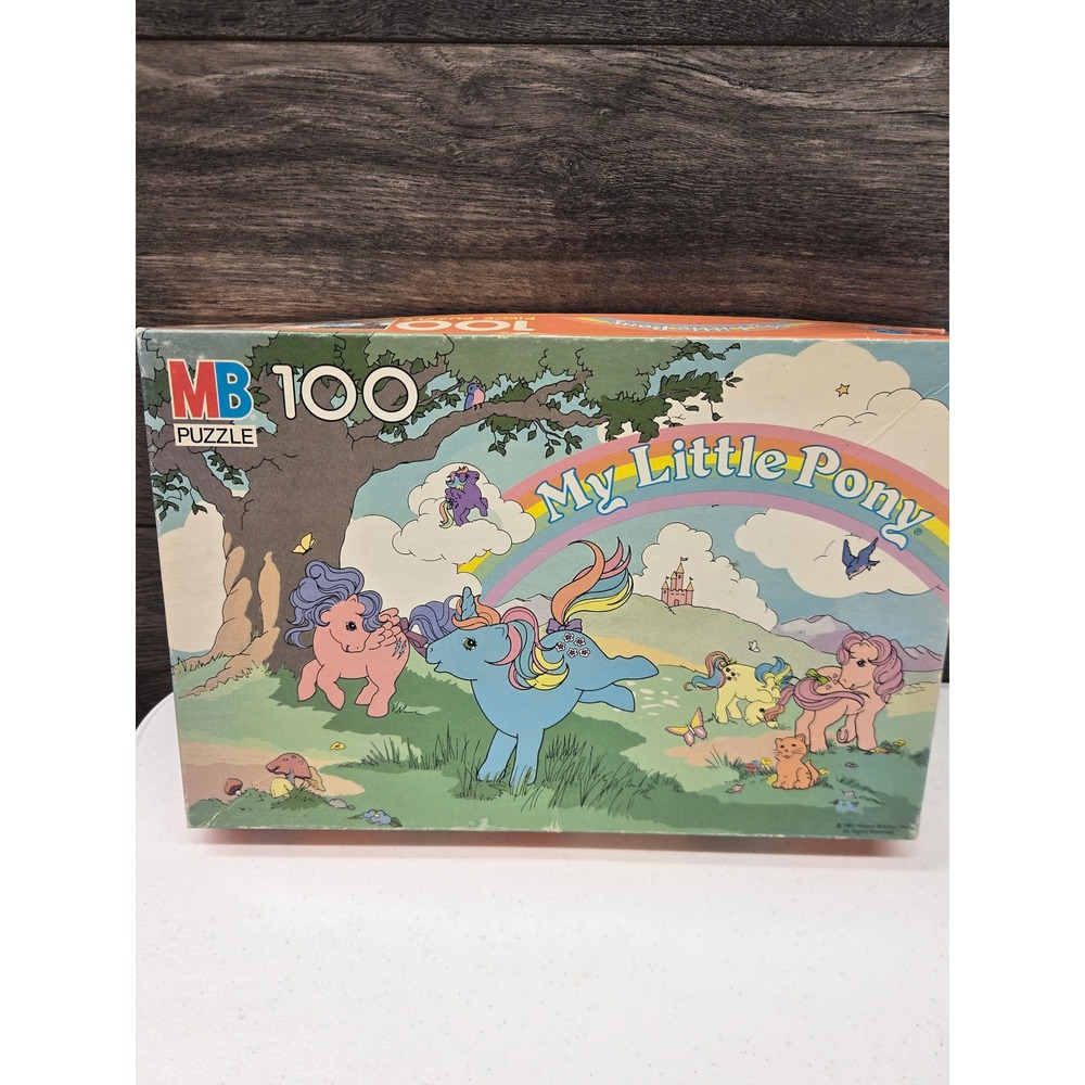 Vintage 1985 My Little Pony‎ 100 Piece Puzzle Milton Bradley G1 Hasbro Rainbow